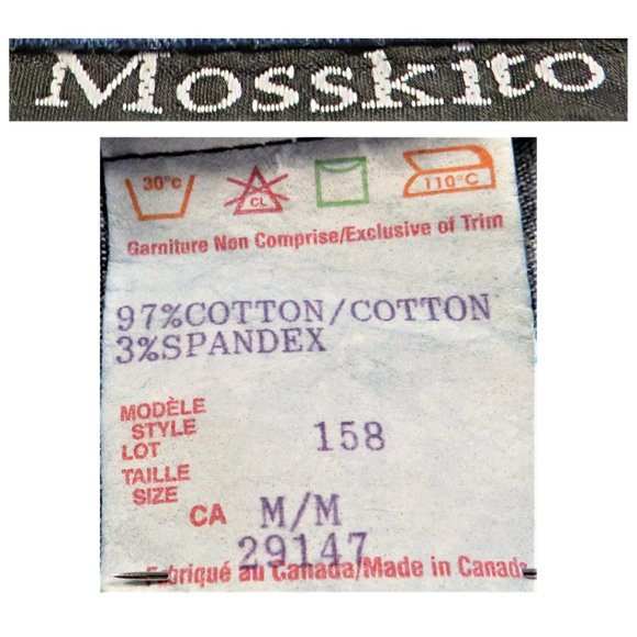 MOSSKITO Dark Blue Denim Shirt in Size Medium - Picture 3 of 4